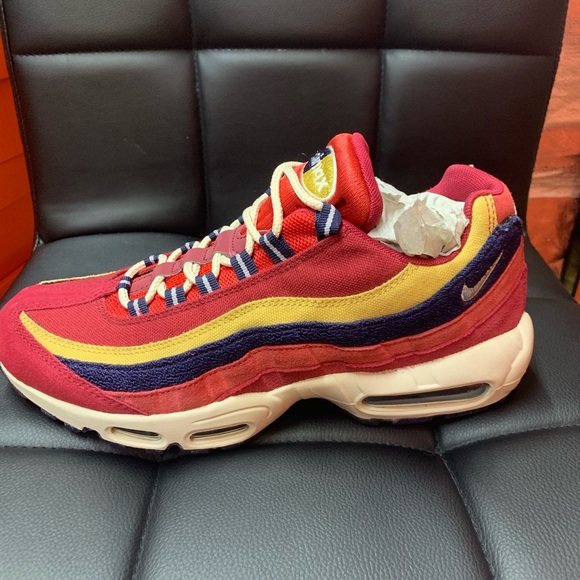 New Nike Men's Air Max 95 Premium Shoes Men red - Picture 7 of 8